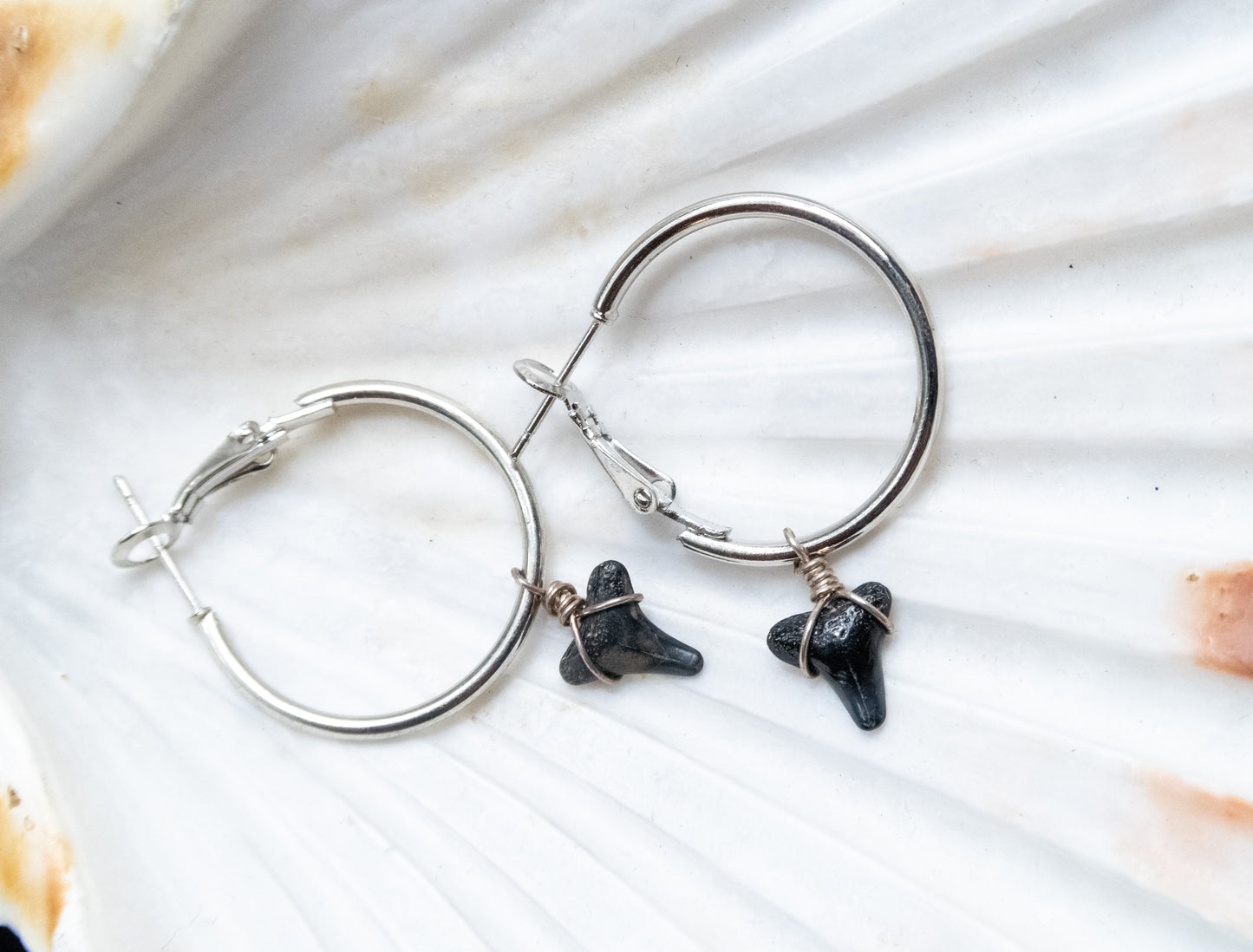 The Marina Grand Shark Tooth Hoop Earring Collection