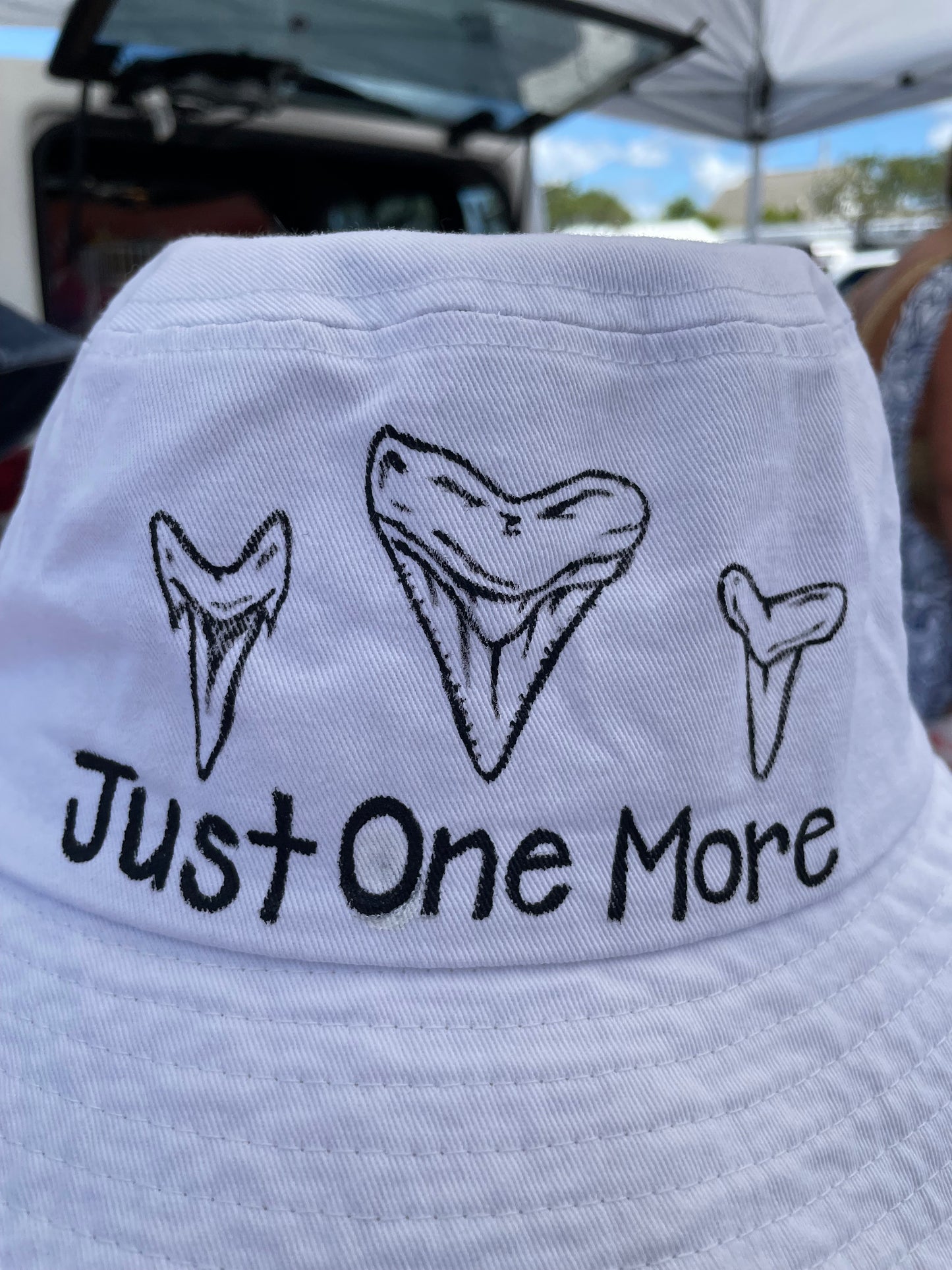 Painted Shark Tooth Bucket Hats