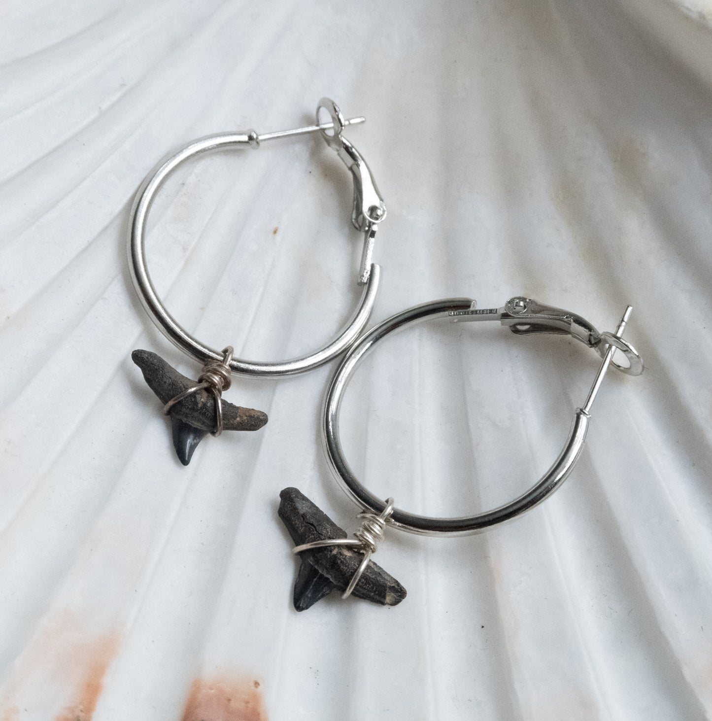 The Marina Grand Shark Tooth Hoop Earring Collection