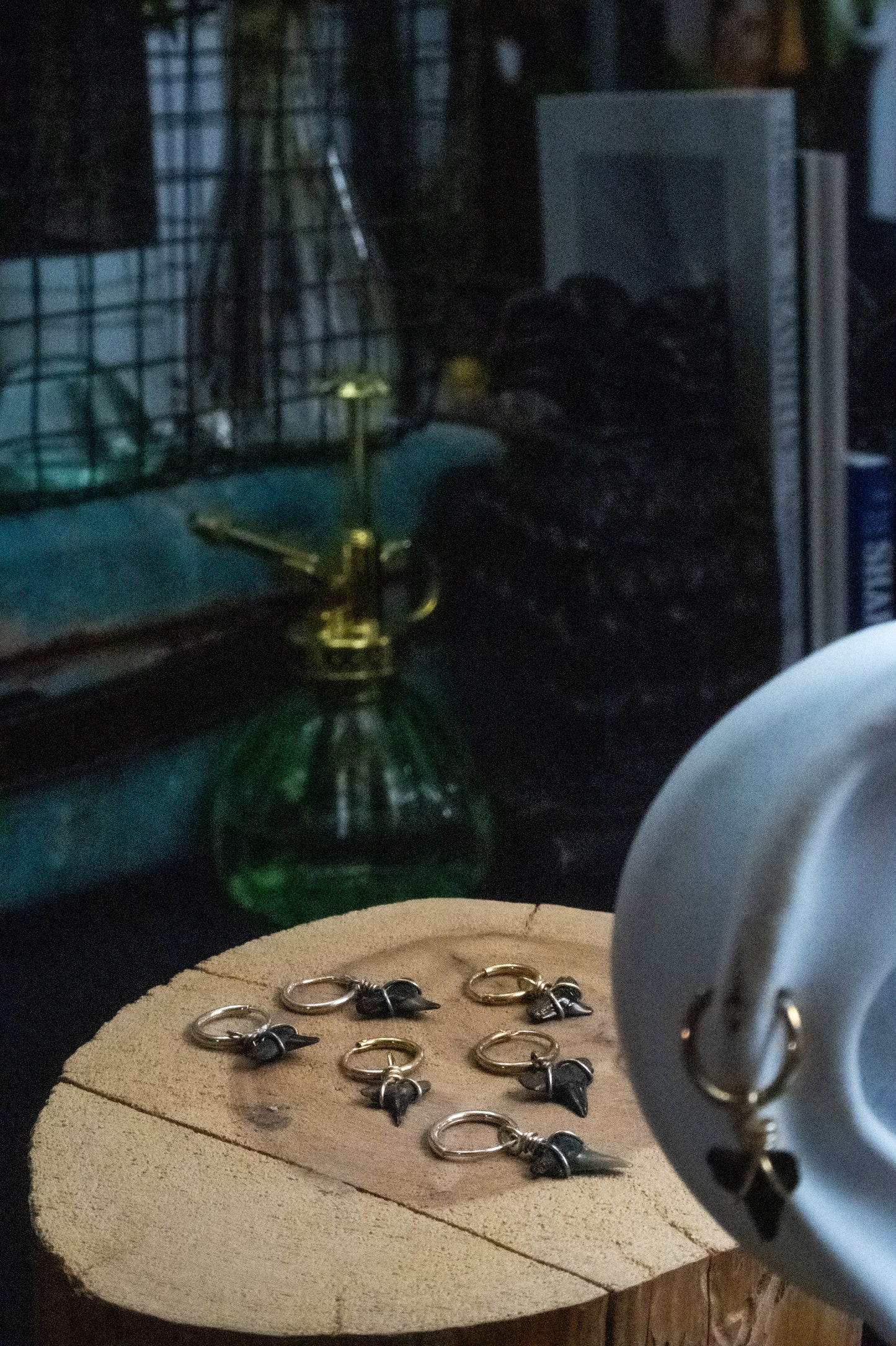 Mini Shark Tooth Cartilage Hoop