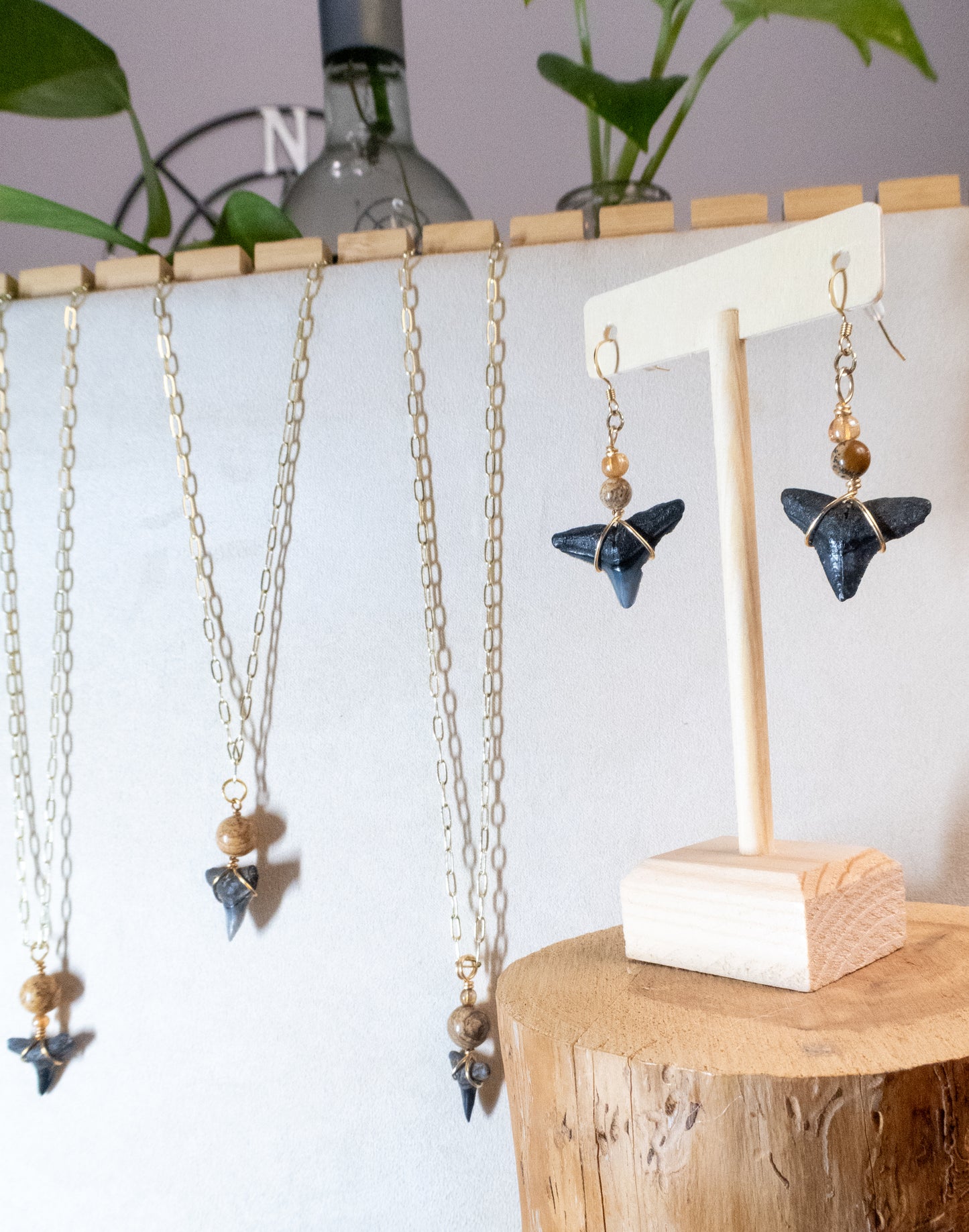 Jupiter Gem Shark Tooth Necklace Collection