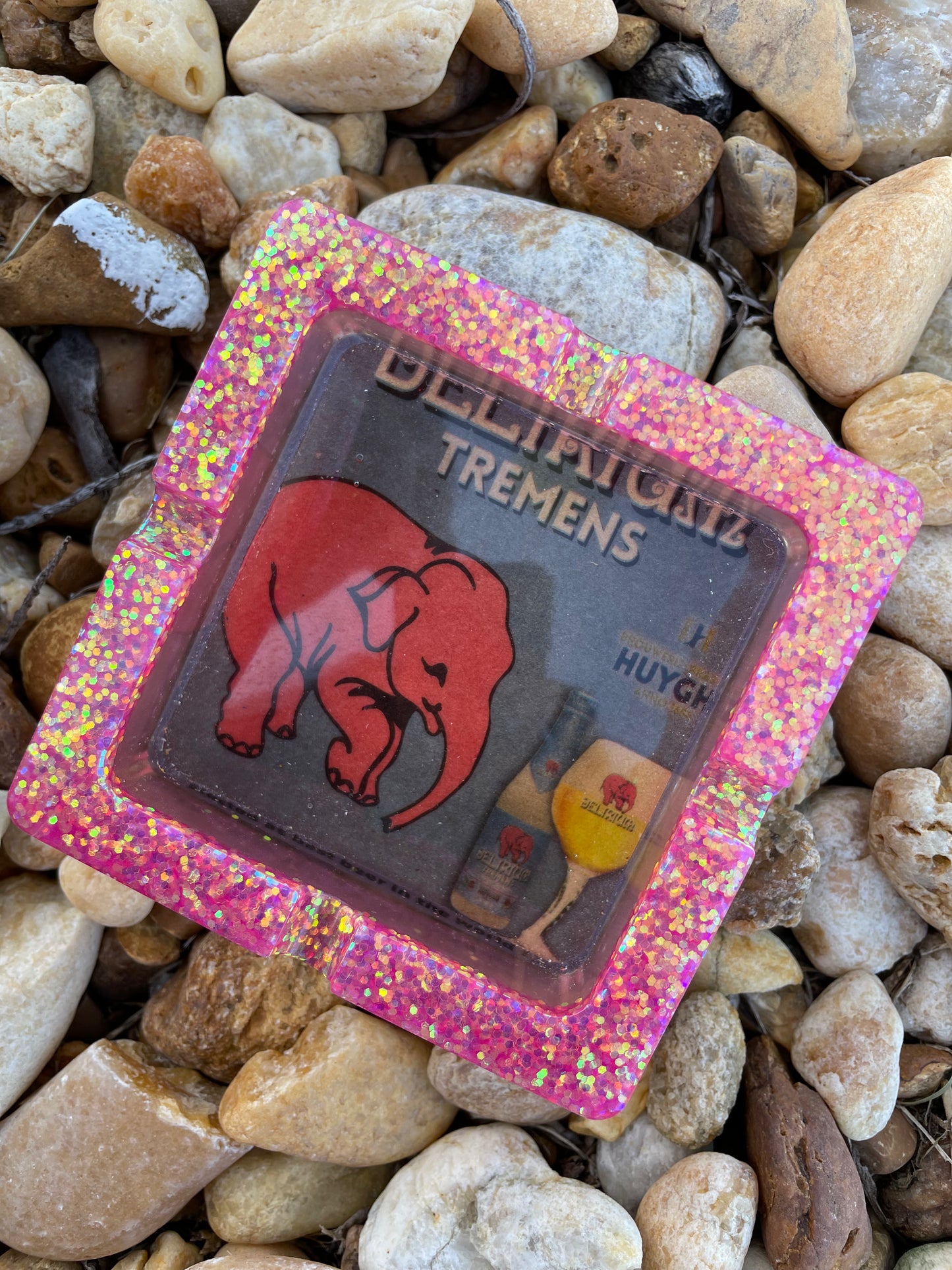 Tremens Delirium Beer Ashtray | Pink