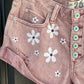 Size 26(2) Pocket full of daisies | Hand-painted We The Free People Jean Shorts