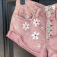 Size 26(2) Pocket full of daisies | Hand-painted We The Free People Jean Shorts